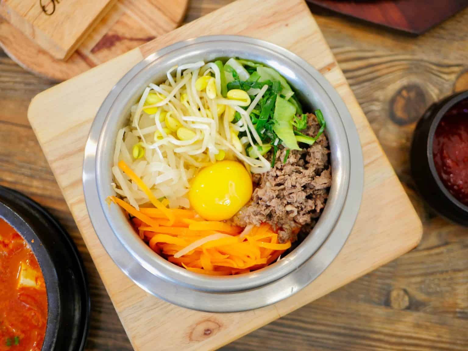 Корейская еда Бибимбап для детей